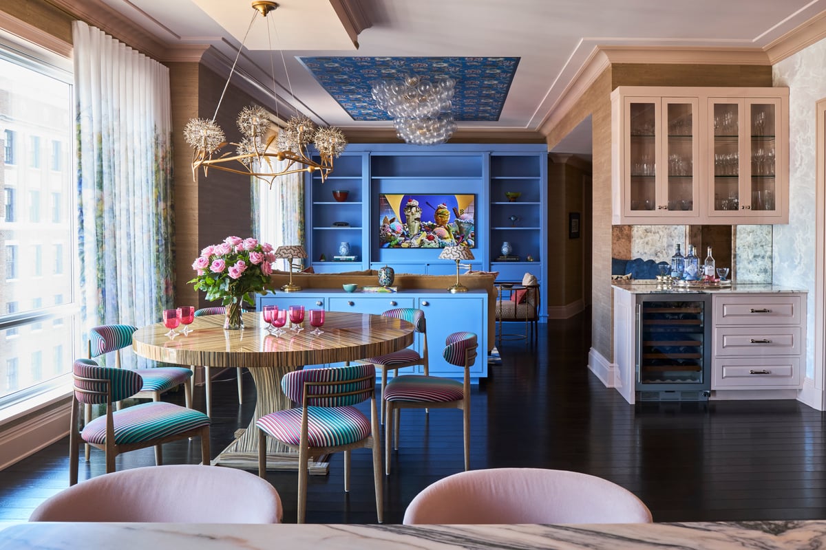 Blush and Blue High Rise Living