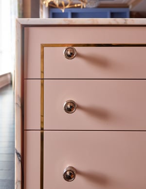 Brass Inlaid Cabinetry