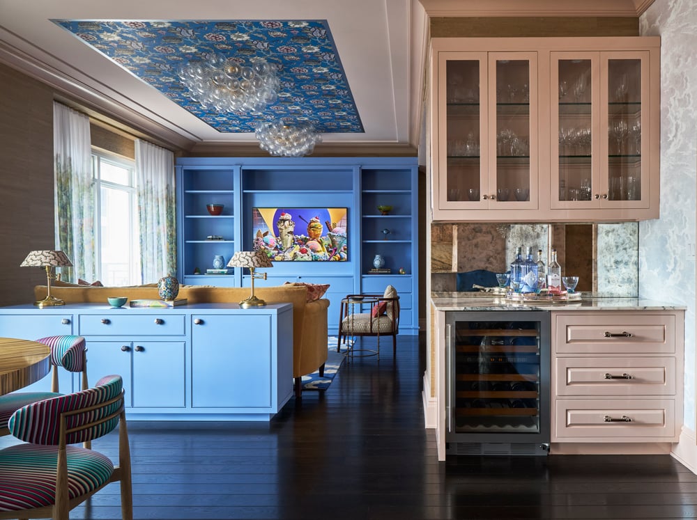 Blush and blue Lincon Park condo