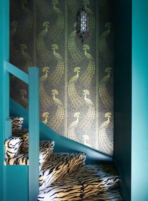 Stairs to Coach House Cigar Lounge 