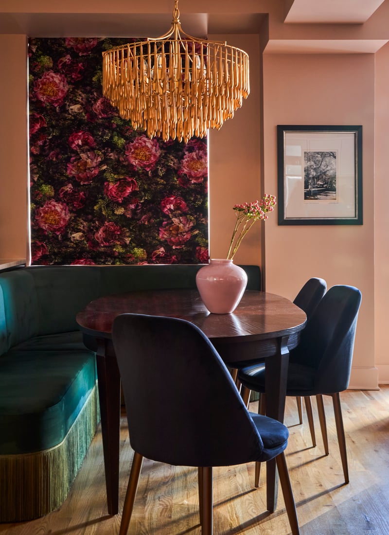 Dark Floral City Kitchen