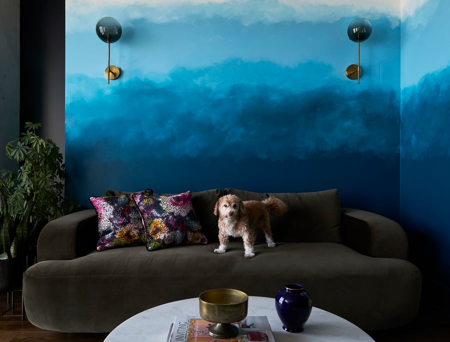 Ombre Handpainted Wall