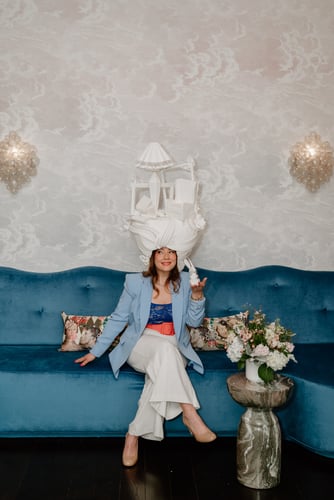 Jasmin Reese Headshot with Alice Paper Wig 2025